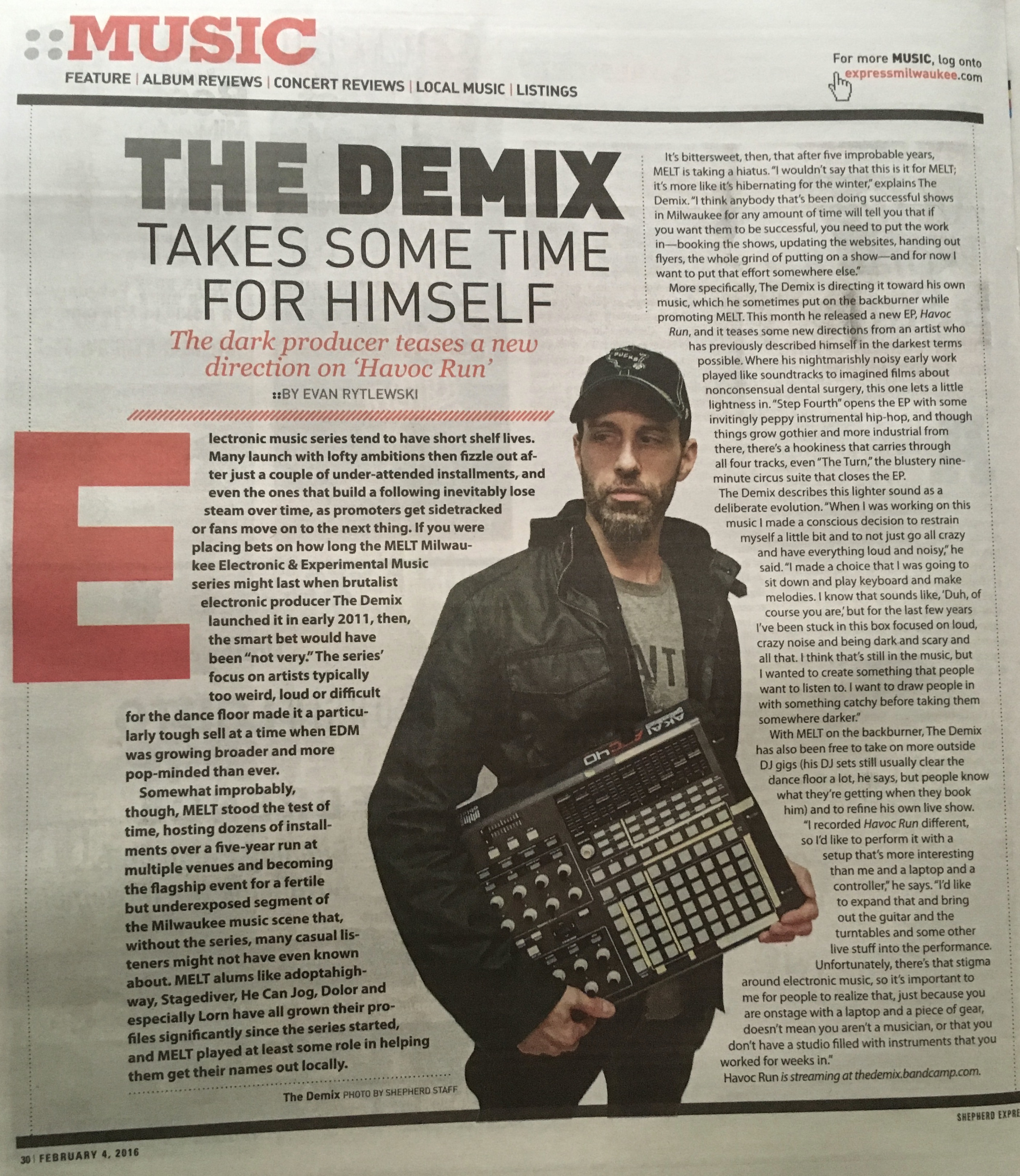 THE DEMIX in print